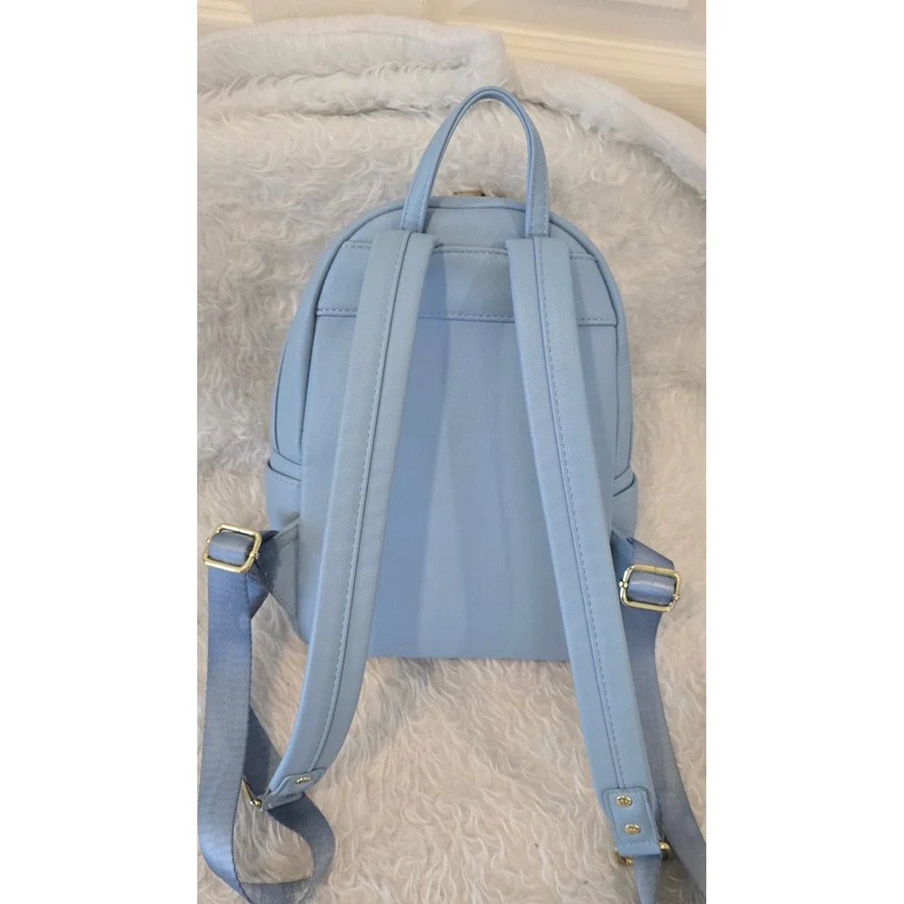 Loungefly Disney Lilo and Stitch Beach‎ Pineapple Mini Backpack Light Blue Bag